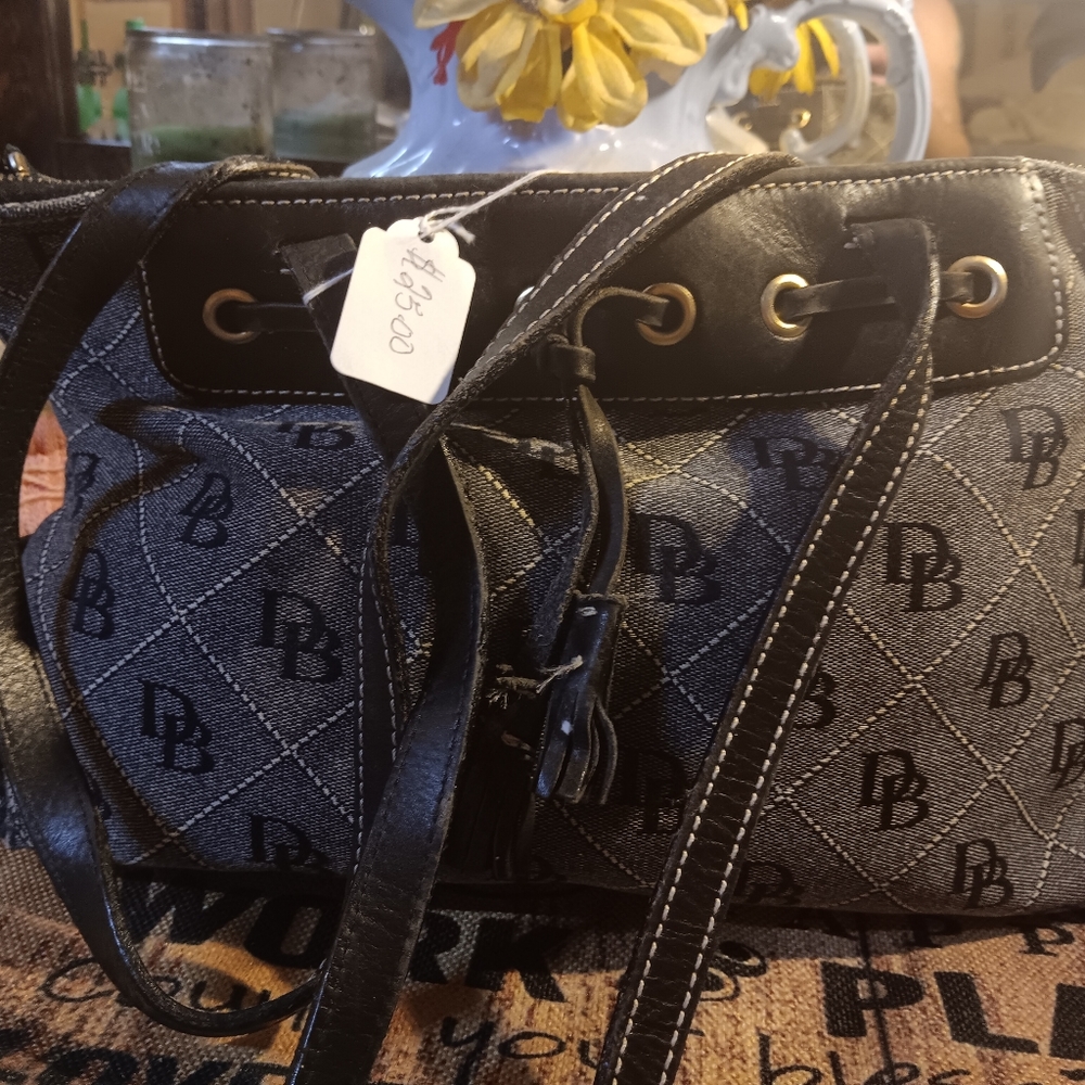 DB black and gray small handbag